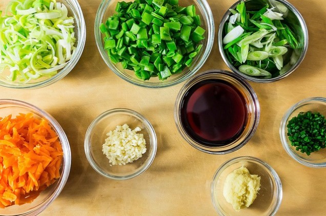Stir fry ingredients