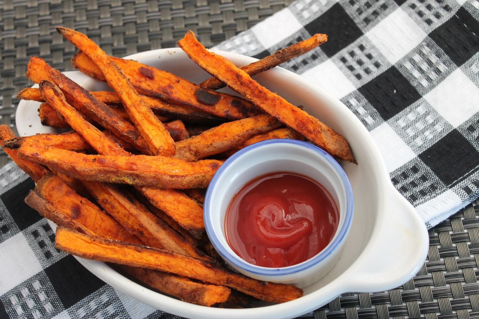 truffle baked sweet potato fries