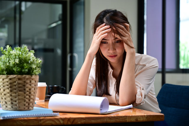 Stressed woman 